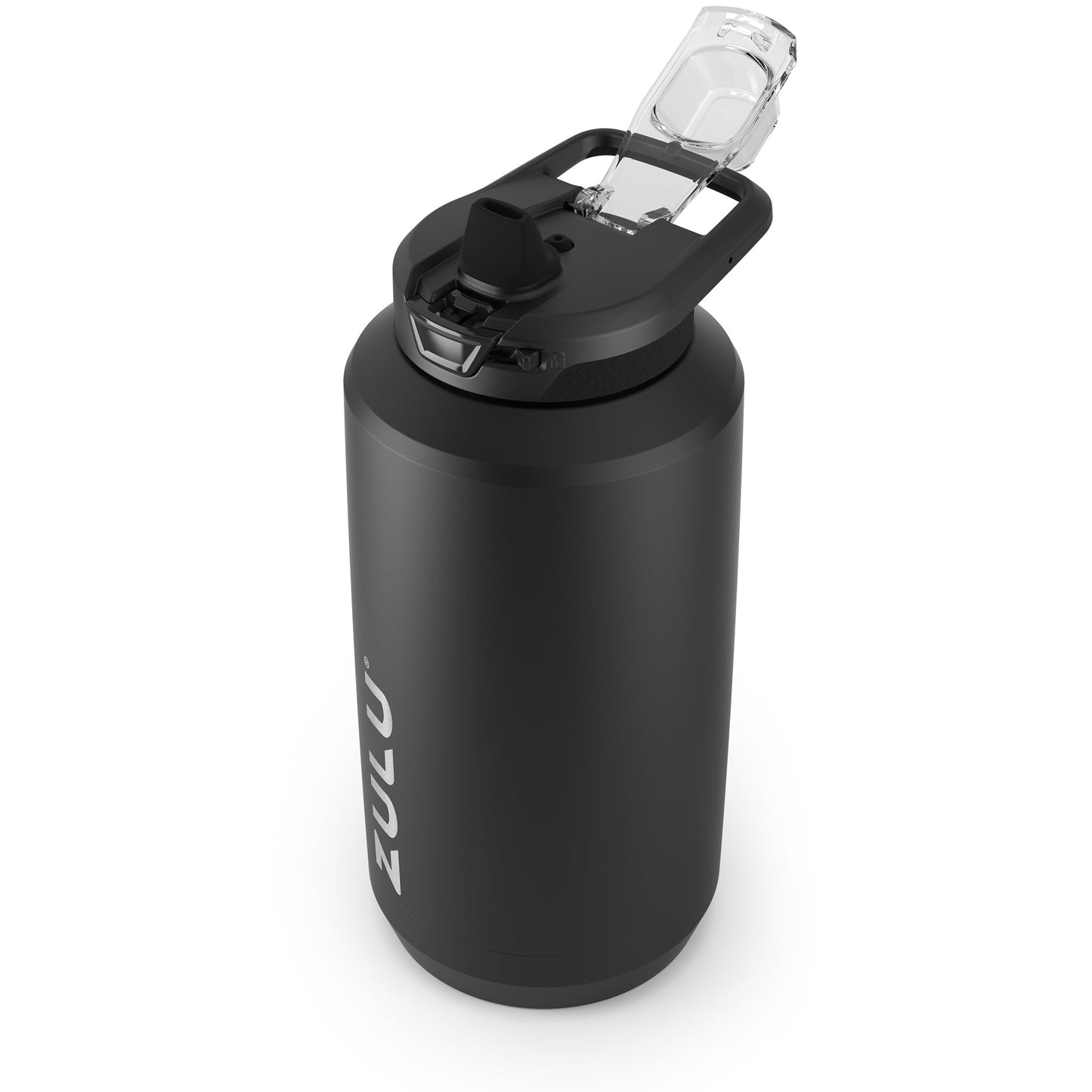 goals-stainless-steel-half-gallon-water-bottle-with-straw-v4 ZuluGoals64ozSSJug_Straw_AngleLidOpen_Keytography_Black.jpg